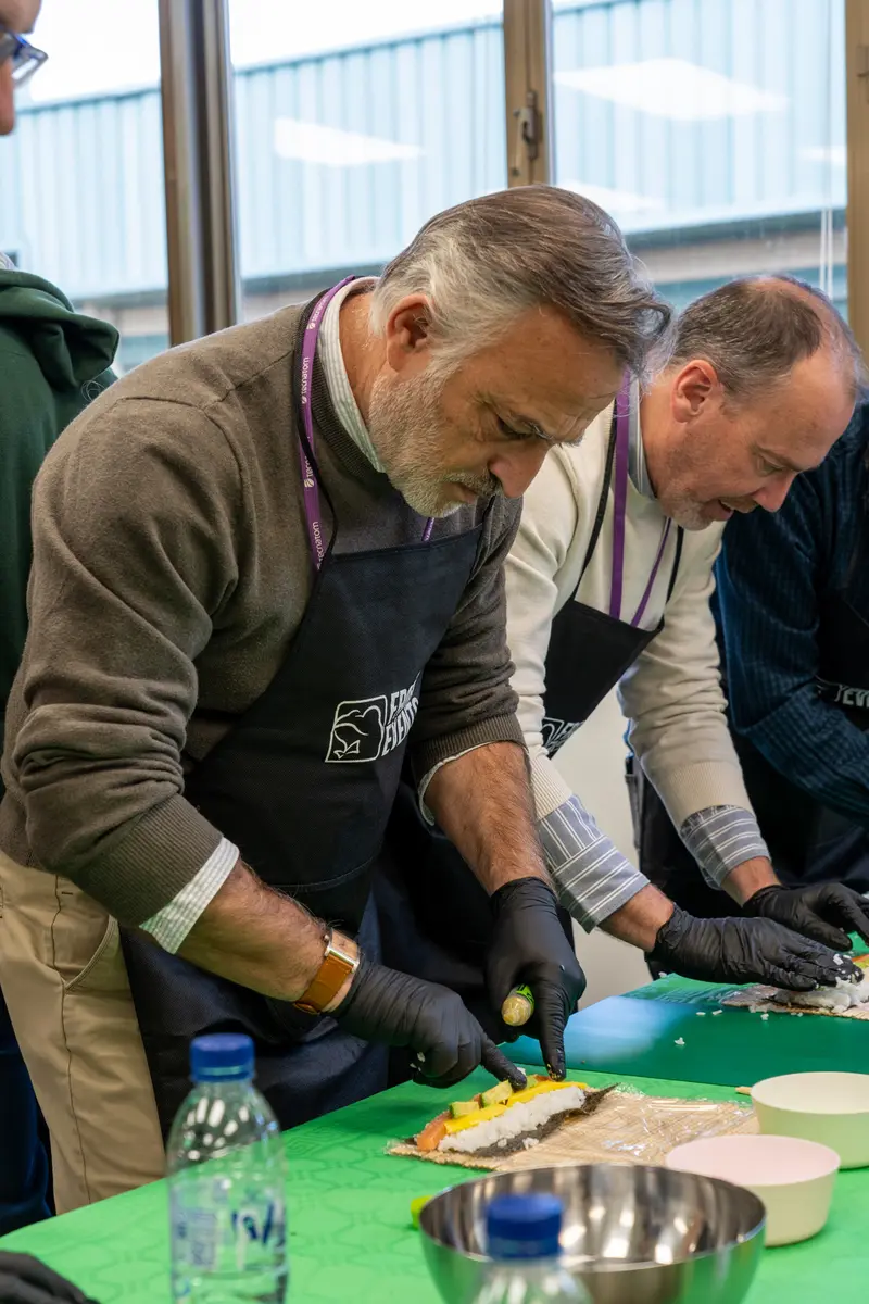 Master Sushi team building for companies in Spain