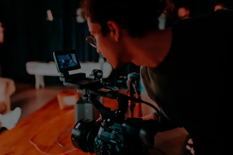 Rodaje de un cortometraje en un taller de cine para empresas