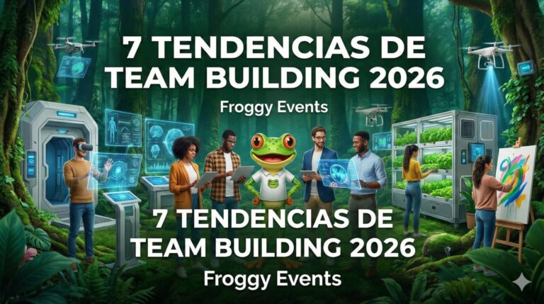 7 Tendencias de Team Building 2026 Froggy Events: Realidad Virtual, Masterchef y actividades creativas para empresas.